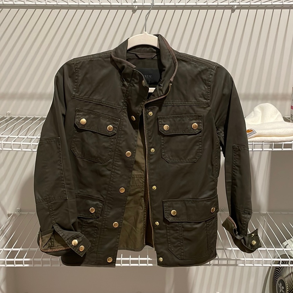 J crew army green jacket
